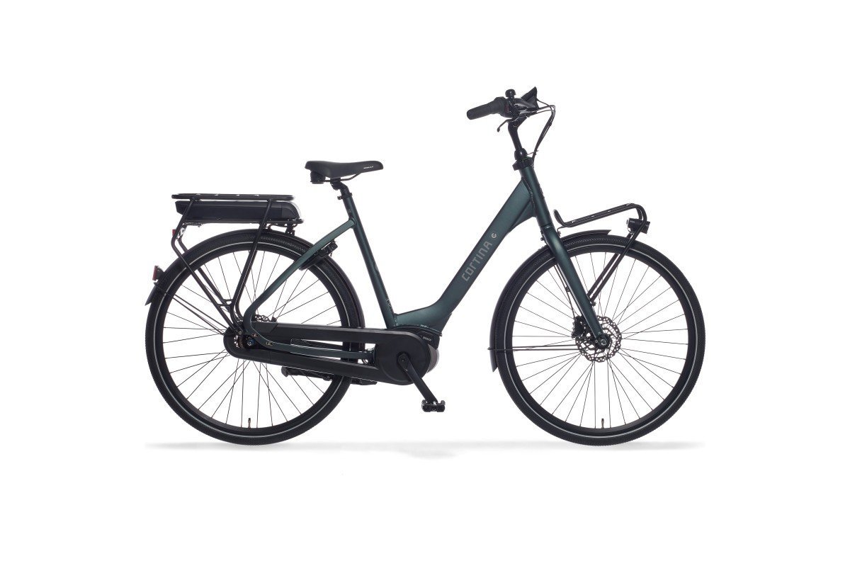 CORTINA Fiets Cortina E-Common D50 Dames Dark Green Metallic Matt 50cm 2024